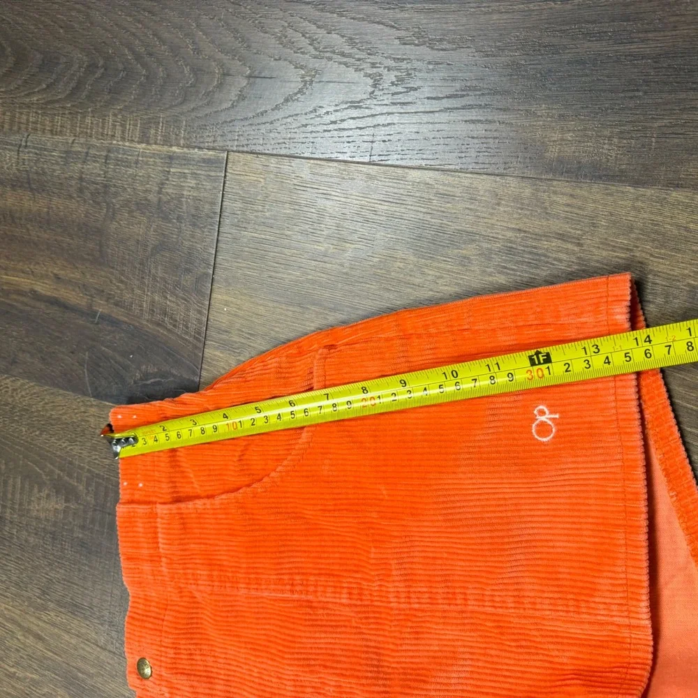 Vintage 80s 90s Ocean Pacific OP Orange Corduroy Board Shorts Sz 36 Fits 30 Surf